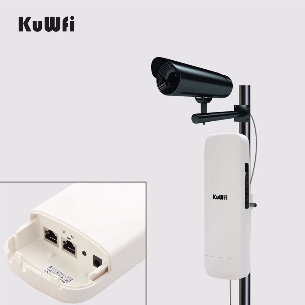 Kuwfi 900 Мбит/с 5 8 Г Беспроводной CPE маршрутизатор Открытый мост Long Range 3 км WI FI