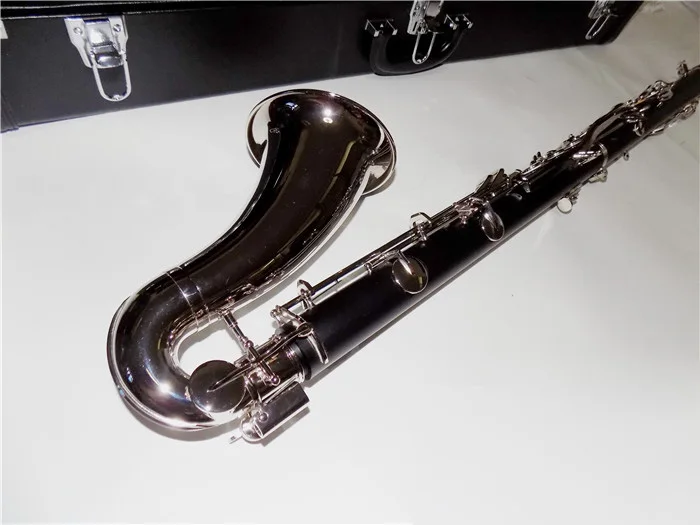 Bass кларнет Bb плоские кларнеты Batelite никелированный колокольчик с деревянный ящик тростники профессиональные музыкальные инструменты