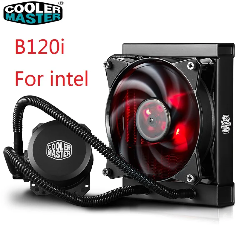 Кулер Cooler Master B120 cpu жидкостный кулер 120 мм красный светодиодный тихий вентилятор для Intel 1151 1150 2011 2066 и AMD AM4 cpu кулер для воды - Цвет лезвия: B120i For intel