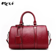 Moxi женские Модные сумки Пояса из натуральной кожи под змеиную кожу светская сумка Марка Коускин Бостон сумка для дам