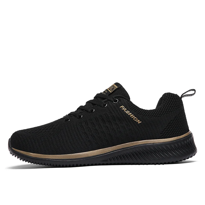 Black Gold Weweya/обувь большого размера 48; мужские кроссовки; Легкие дышащие; Zapatillas; мужская повседневная обувь; обувь для пар; унисекс; Zapatos Hombre - Цвет: Black Gold
