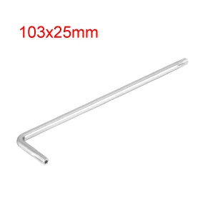 

Uxcell Hot Sale 1 Pcs Long Tamper Proof Torx Star Key Bit Wrench L-Shape Nickel Plated T20
