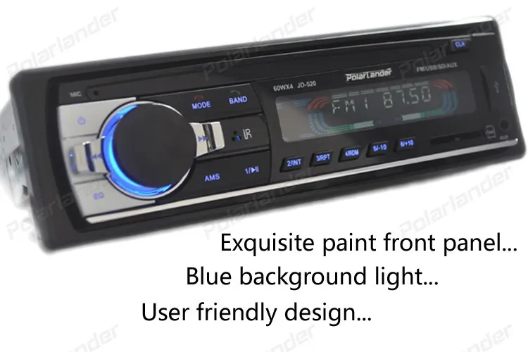 Car Radio Stereo Player Bluetooth Phone AUX-IN MP3 FM/USB/1 Din/remote control 12V Car Audio Auto 2017 Sale New