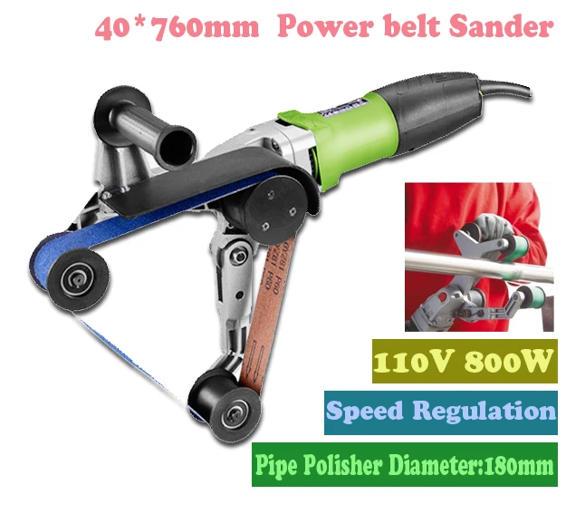 

Power Tools Flexible Angle Grinding Circular Tube Pipe Belt Sanders Metal Polishers Machine 110V 800W