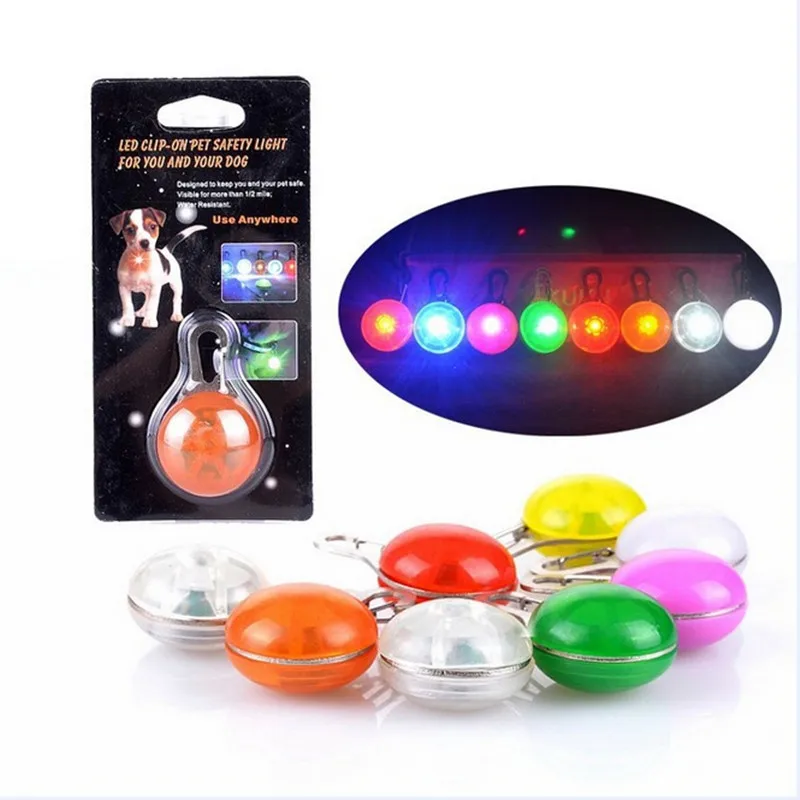 pet dog led glow tags color luminous led dog tags in the night light dog supplies