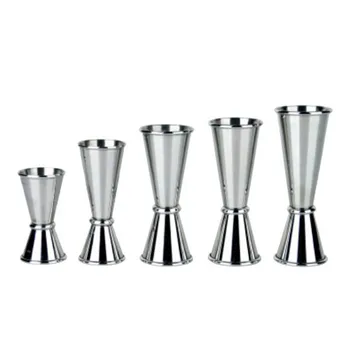 

Japanese-Style Double Cocktail Jigger- Accurate Measure for Cocktail Recipes - Stainless Steel