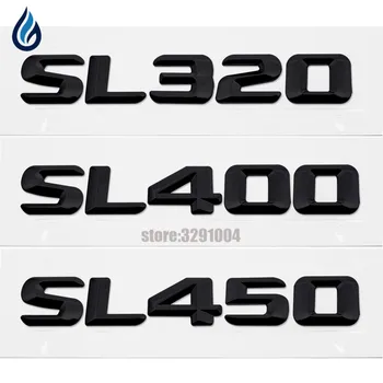 

Black SL320 SL400 SL450 Rear Tailagte Emblem Logo Badge Trunk Lettering For Mercedes Benz SL Class R107 R129 R230 R231