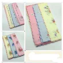 Хлопковый носовой платок женский студенческий пот Ностальгический старый полумесяц штамп мягкое полотенце протирать ткань