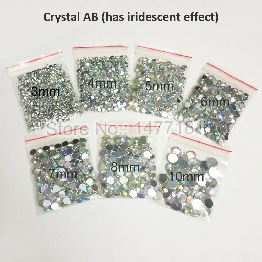 Flat Back Acrylic Rhinestone 6