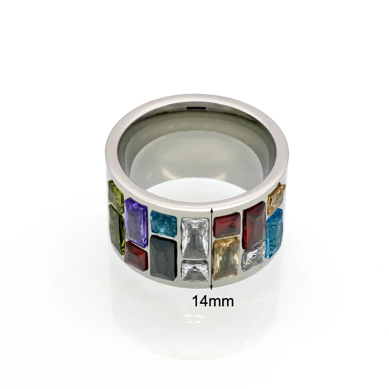316l Gradient Crystal Jewelry Lady Marriage Ring Lady Fiesta 316l Gradient Crystal Jewelry Lady Marriage Ring Lady Fiesta