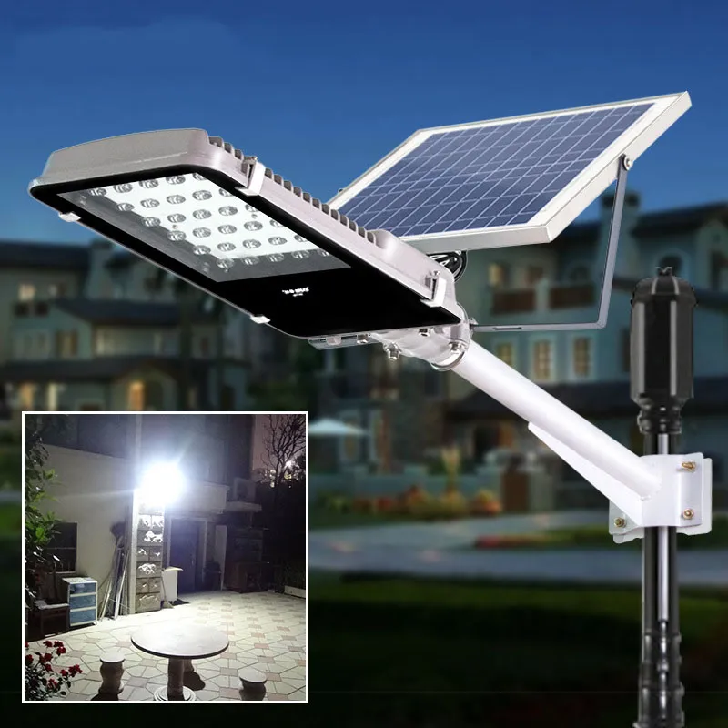 Light Controlled 30 LEDs 15W Solar Street Lights Outdoor Garden Path
