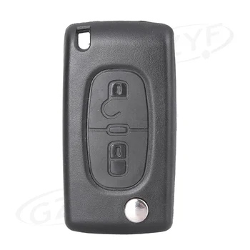 

Black Remote Flip 2 Buttons Key Shell For PEUGEOT 207 307 308 Key Case
