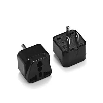 

Universal USA Plug Adapter 3 Pin EU Brazil Italy AU UK To American US Travel Power Adapter Electric Plug Converter Socket Outlet