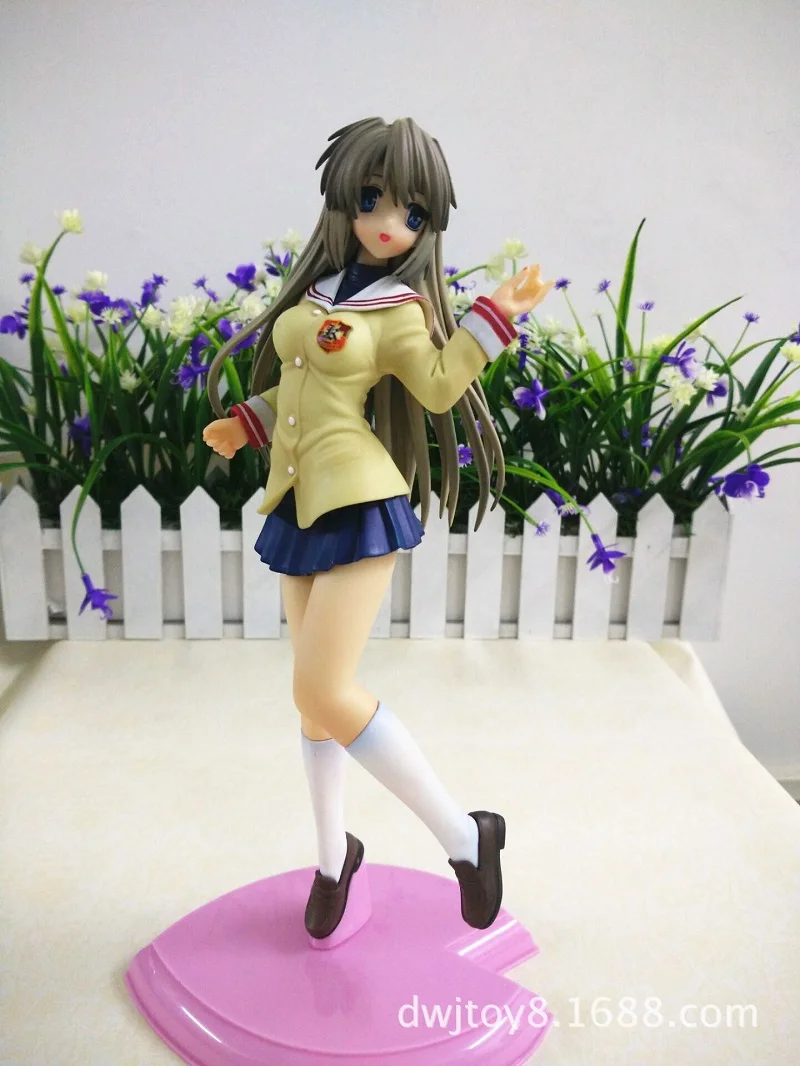 Clannad Sakagami Tomoyo фигурка замечательная жизнь Япония Аниме Сексуальная девушка школьная форма Ver ПВХ 25 см Модель Коллекция Подарочная игрушка