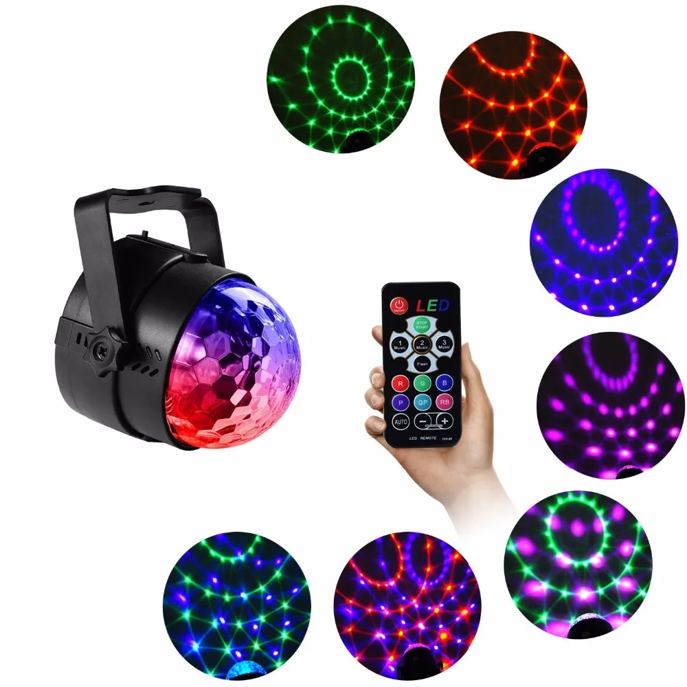 Миниатюрный RGB светильник с ИК пультом ДУ USB 5 В 6 Вт 9 Вт|Эффект освещения сцены| |