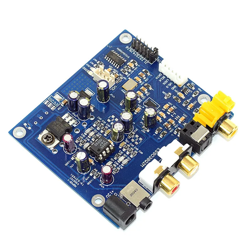 ES9038 Q2M I2S DSD Optical Coaxial Input Decoder DAC HiFi Audio Amplifier Board Headphone Output T0366