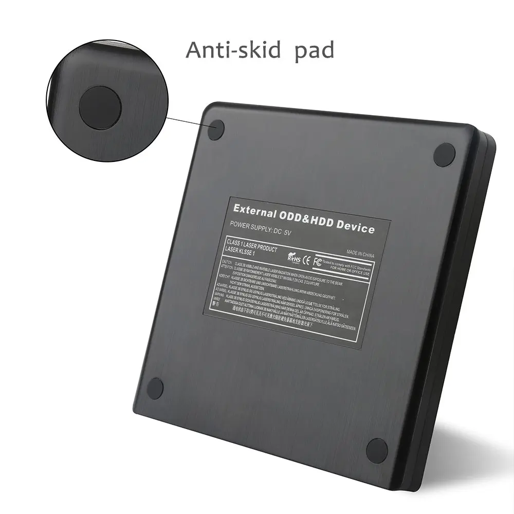 Maikou внешний CD/DVD привод для ноутбука USB CD горелки, портативный USB 2,0 высокая скорость передачи данных тонкий оптический cd rom привод без Ne