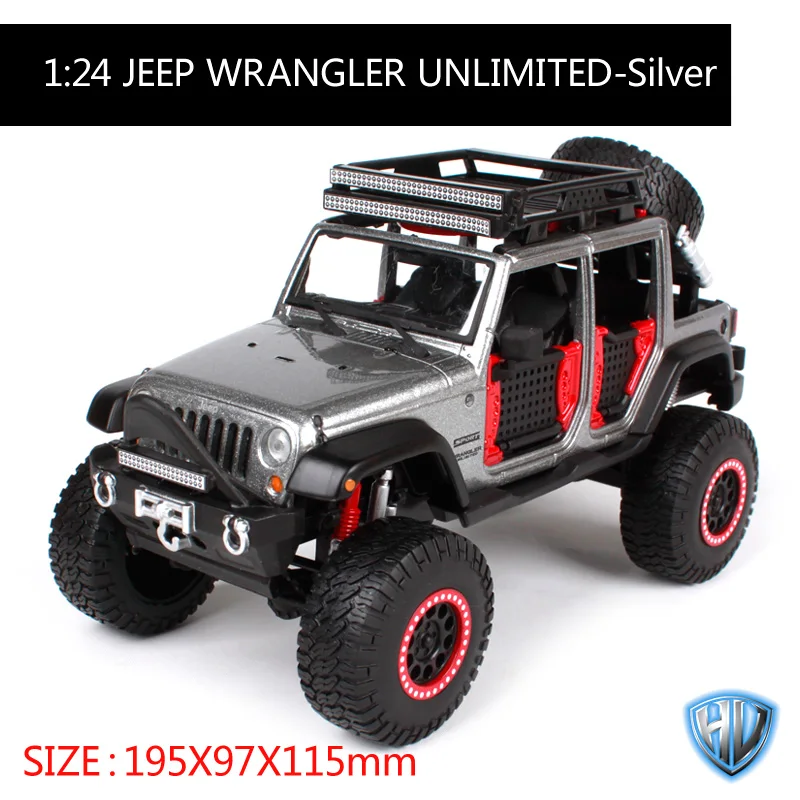 Maisto 1:24 jeep wrangler unlimited желтый серо-коричневый серебряные автомобиля литья под давлением модели автомобиля motorcar версия для мужчин 32523