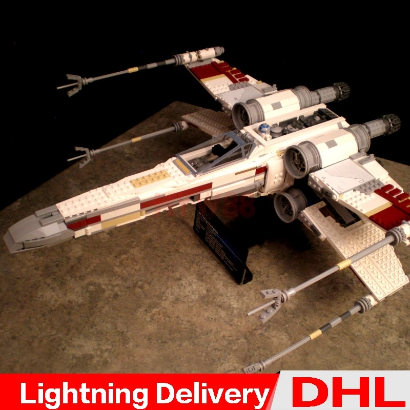 

LP 05039 1586pcs Star Wars The X-wing Red Five Starfighter Model Building Kit Set Blocks Bricks lLegoings Toys Clone 10240