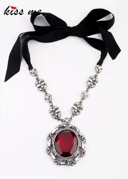 

New Styles KISS ME Fashion Jewelry Exaggeration Big WaterDrop Charming Pendant Necklace