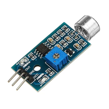 

5PCS Voice Detection Sensor Module Sound Recognition Module High Sensitivity Microphone Sensor Module DC 3.3V-5V