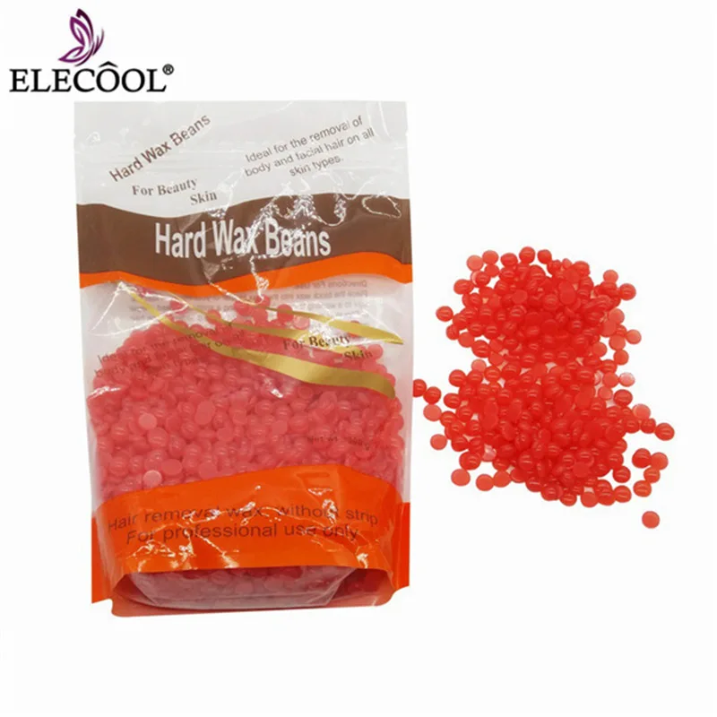 

ELECOOL 300/250/100g/Pack Paper Depilatory Wax Hair Removal Solid Hard Wax Beans Men/Women Body Hair Epilation Wax Beans