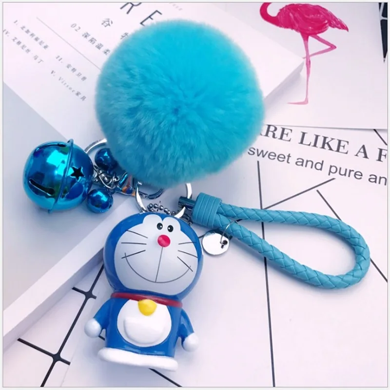 Doraemon - Cute Keychain Pendant with Bell (2 Colors)