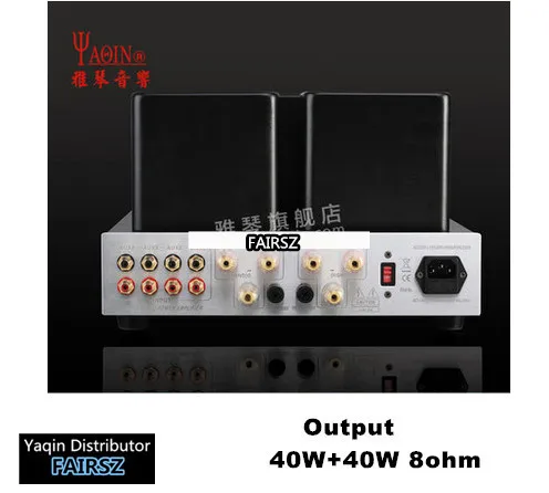 YAQIN MS-30L наушники и интегрированный HiFi толчок ValveTube EL34 6J1 усилитель 40 Вт+ 40 Вт дистрибьютор