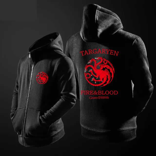 Game of Thrones Hoodie House Targaryen Dragon Sweatshirt
