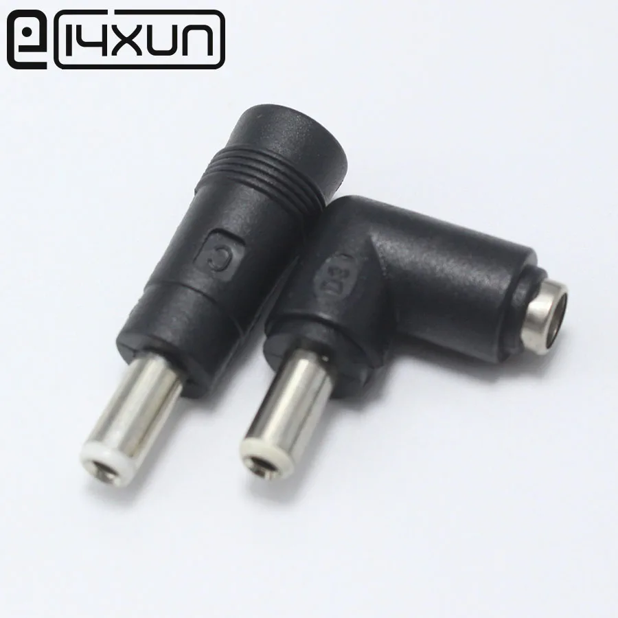 

1Pcs/lot DC Connector 5.5*2.5mm Male to 5.5 x 2.1 mm Female DC Plug Power Charger Adapter Straight and Right Angle Connector