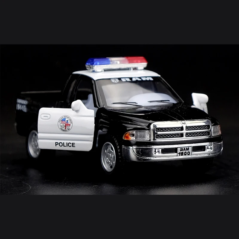 Kinsmart 1:44 Dodge Ram Police Toy Car Alloy Diecast Car Model Toy With Pull Back For Children Gifts Toy Collection Kinsmart 1:44 Dodge Ram Police Toy Car Alloy Diecast Car Model Toy With Pull Back For Children Gifts Toy Collection