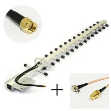 3 Г антенна yagi 25dBi 1880-1920/1990-2170 МГЦ RP SMA мужской разъем открытый + TS9 Мужской Разъем RP sma Женский RG316 Кабеля 15 СМ