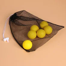 Siyah Naylon Örgü Net Çanta Çantası Golf Tenis 40 Balls Tutucu Tutun Topu Depolama Kapatma Eğitim Yardım Dayanıklı 280X235X3 MM(China)