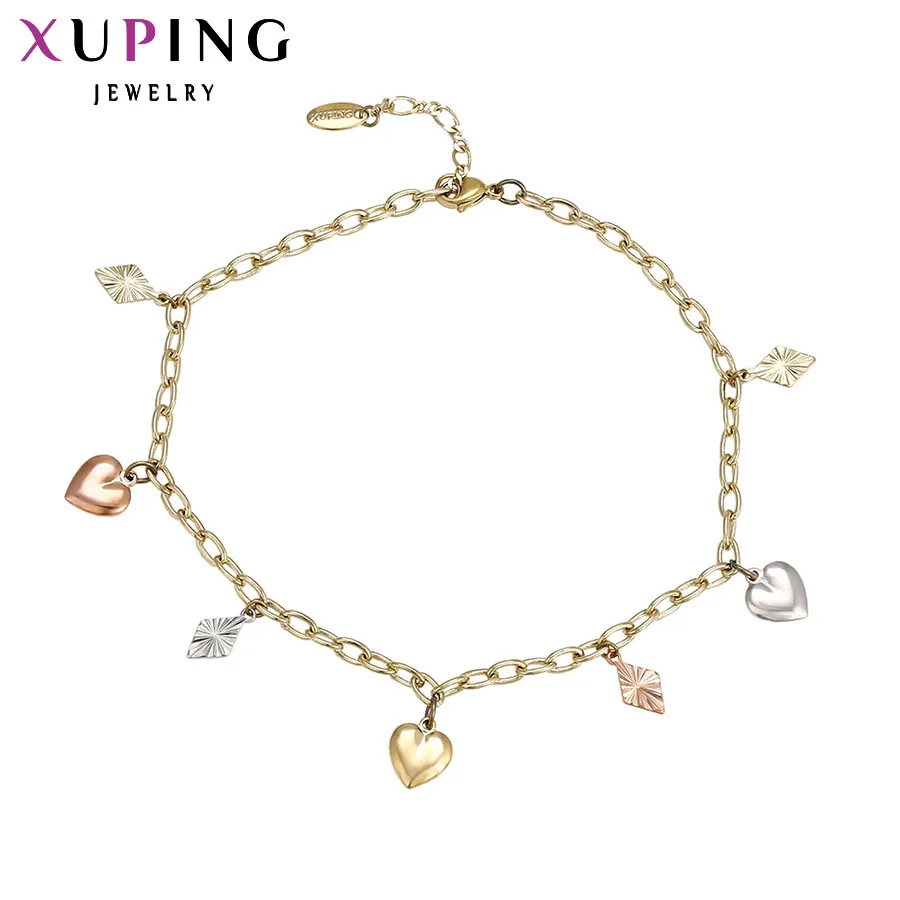 Xuping Fashion Anklet Multi-color Plated High Quality Luxury Foot Chain Jewelry Special Gift Women S14.1/S34.3-73079 Xuping Fashion Anklet Multi-color Plated High Quality Luxury Foot Chain Jewelry Special Gift Women S14.1/S34.3-73079