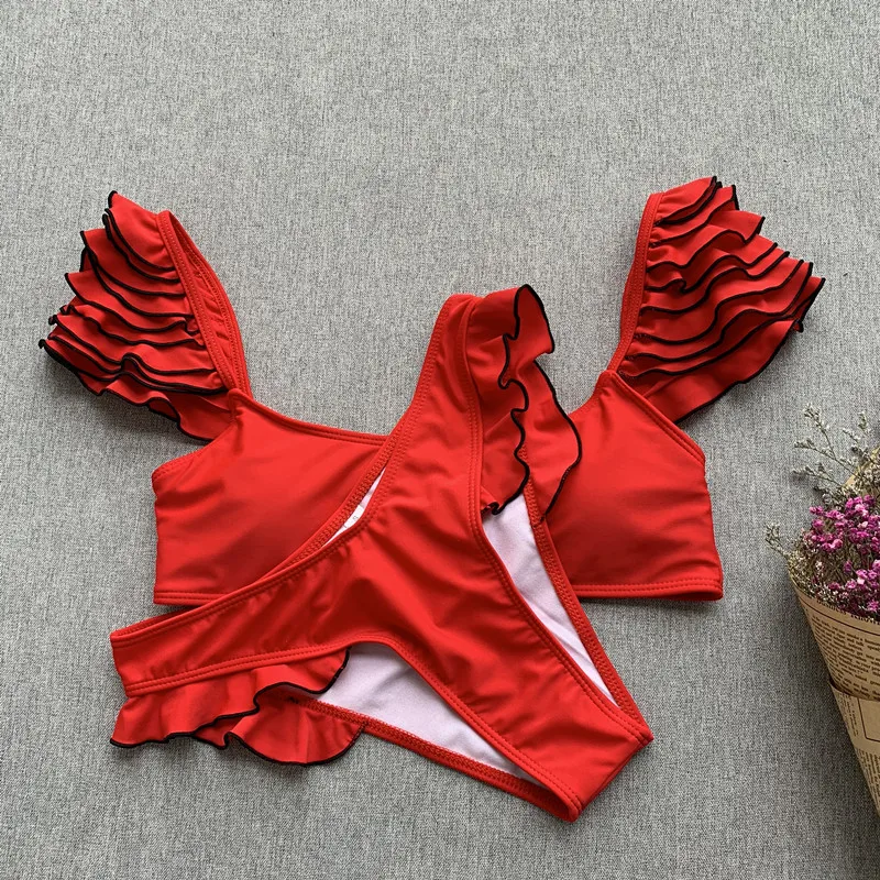 Dan Thress Blog: Bikinx Push up swimsuit female Ruffle sexy bikini 2019 ...