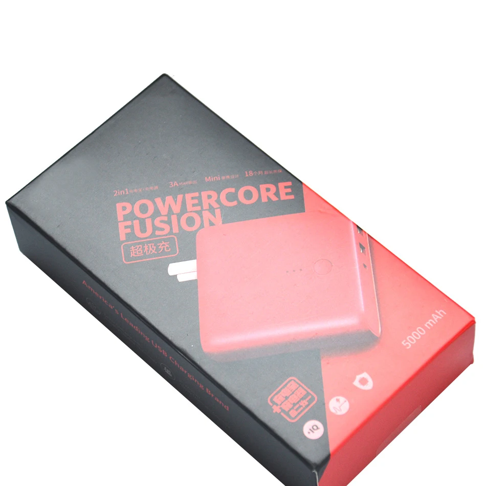  Anker Super Portable Mobile Power Red Charging Treasure With Plug Apple Two In One Charger