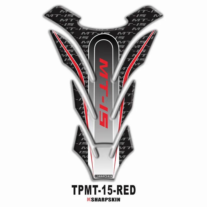 Motorcycle 3D fuel tank pad mt15 stickers protective decorative decals For YAMAHA MT-15 Fish Bone Stickers