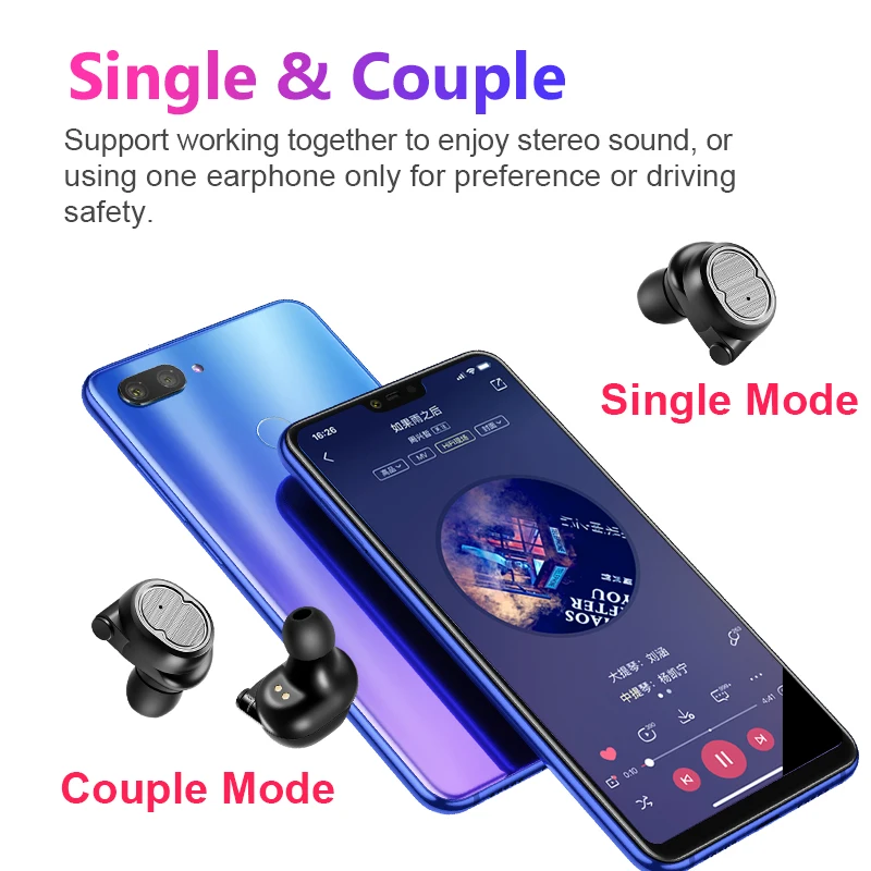 Беспроводные наушники SANLEPUS TWS для Xiaomi спортивные стерео вкладыши телефона Bluetooth