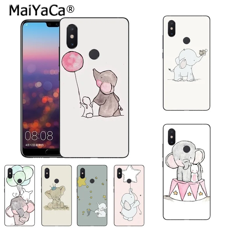 

MaiYaCa Elephant Nursery Art Colorful Printing Drawing phone case for xiaomi mi 8 se 6 note2 note3 redmi 5 plus note4 5 Cover