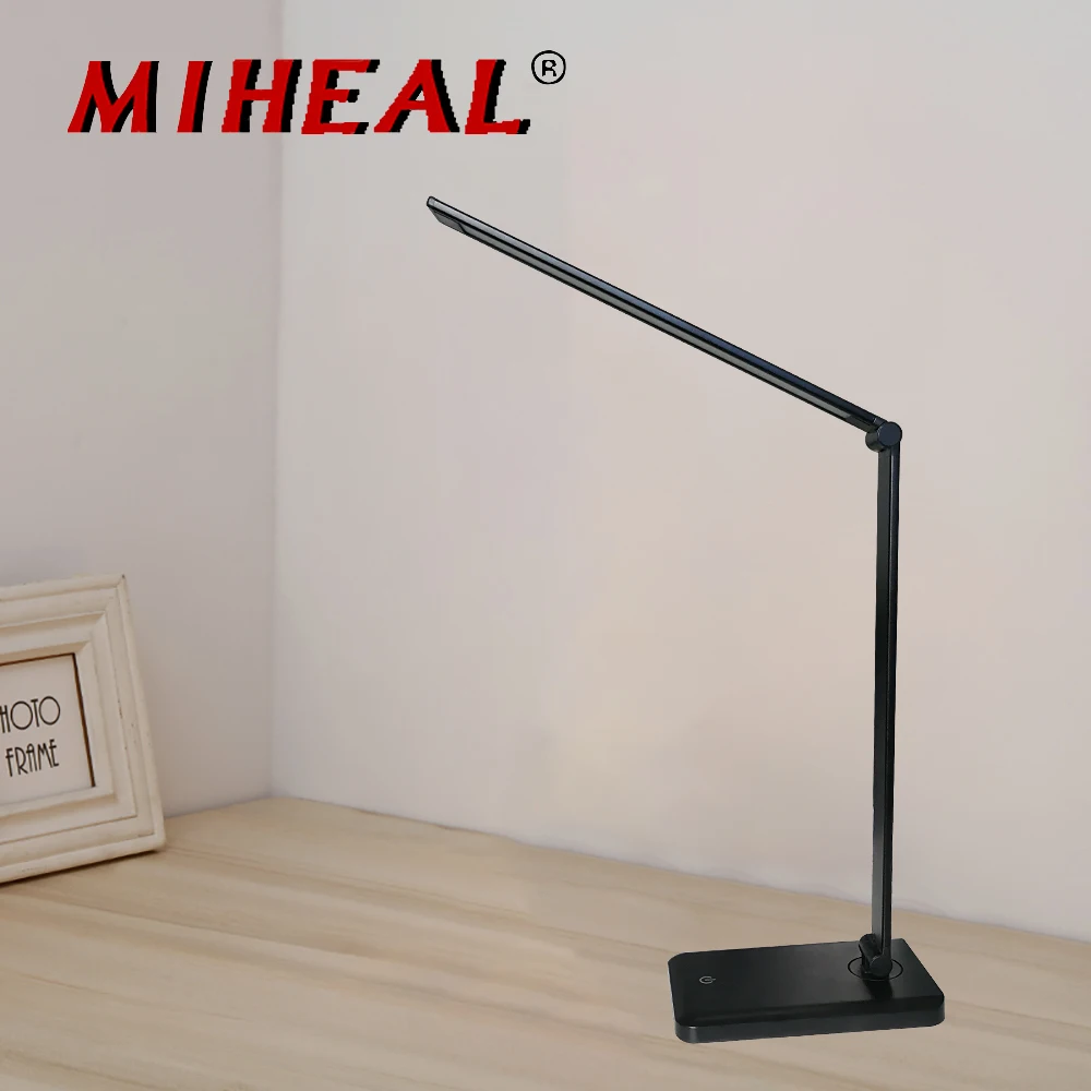 

DC 5V USB LED Desk Lamp Foldable Dimmable Eye Care USB/Wireless Charger For Samsung galaxy S8 S9 Plus S7 Note 8 Fast Charging