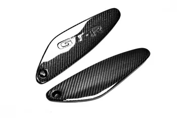 

For CF Skyline R33 GTR GTST Rear Spoiler End Cap With Letters 2PCS Carbon Fiber