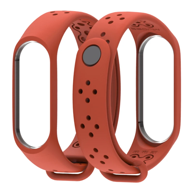 Ремешок Mijobs спортивный для Xiaomi Mi Band 4/3 силиконовый ремешок Band4/3 браслет наручных