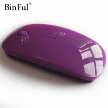 BinFul Новинка 1600 dpi USB оптическая беспроводная компьютерная мышь 2,4G приемник супер тонкая мышь для ПК ноутбука рабочего стола