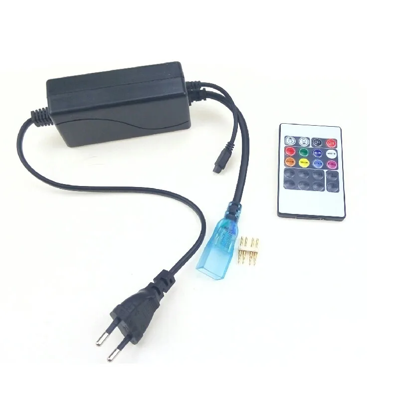 Цветная (RGB) дистанционного управления для 220 V 5050 светодиодный гибкие полоски