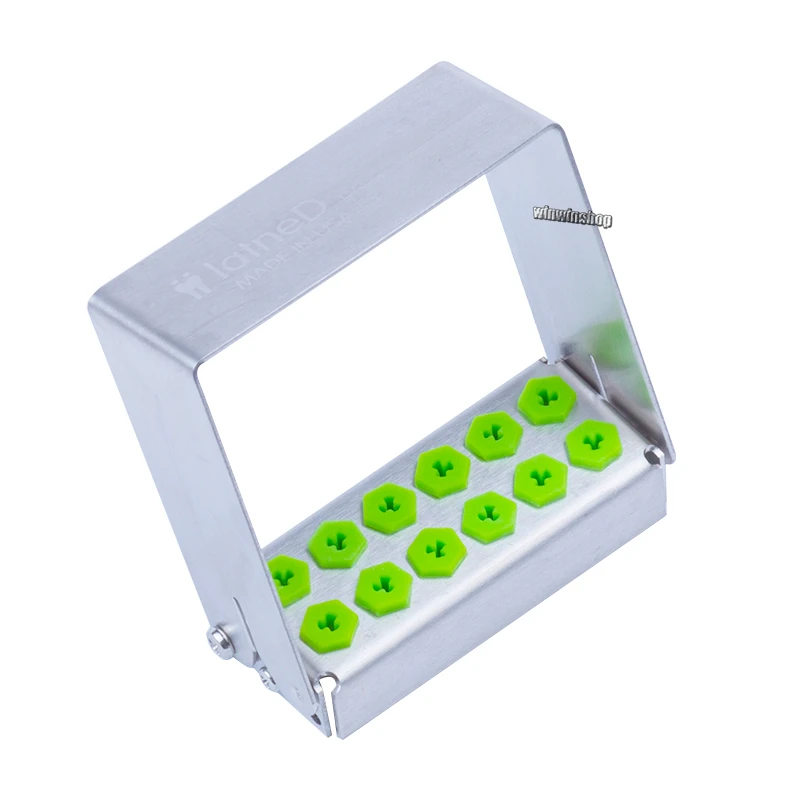 

12 holes H40 Dental implants drill Organizer holder Case hp RA FG Bur tool sterilization