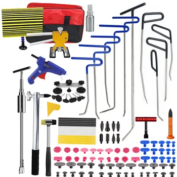 

FURUIX PDR Tools Hooks Spring Steel Push Rods Dent Removal Car Dent Repair Car Body Repair Kit Paintless Dent Repair Tool Kit