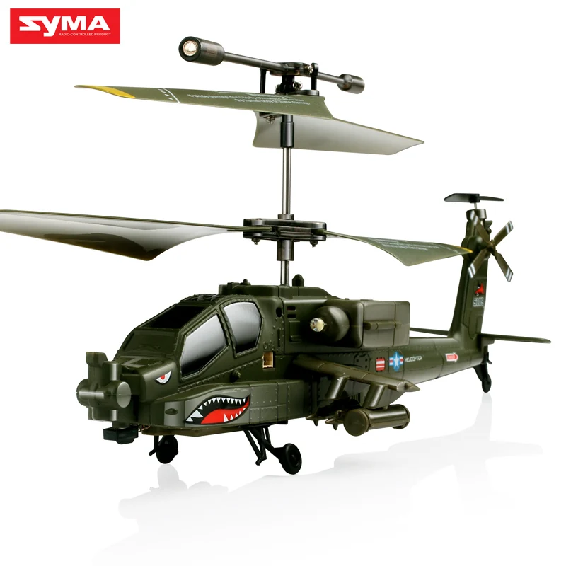 SYMA S109G Радиоуправляемый вертолет Ач 64 Apache 3CH Дрон симулятор Вертолет