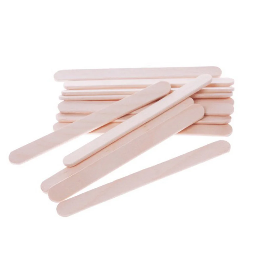 50pcs/lot Disposable Wooden Sticks for Popsicle Mold Natural Tasty Ice Cream Sticks Summer DIY Gadget Body-cooling Accessories