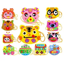 EVA DIY Bags Cute Flower Style Bag Handmade Crafts Cartoon Sewing Backpacks Kids Children Creative Toys