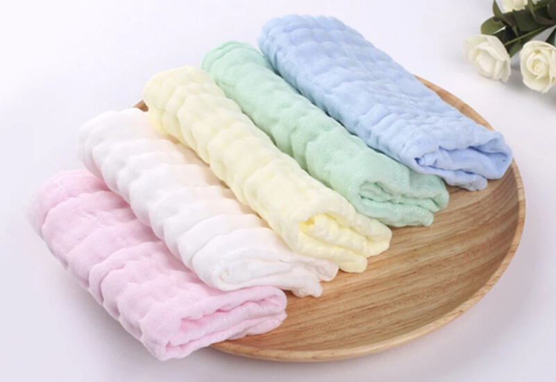 5PcsSet Xiaomi Mijia Bestkids Baby Cotton Gauze Baby Small Square Small Towel 100% Strong Water Absorption 3030CM Antibacteria (2)